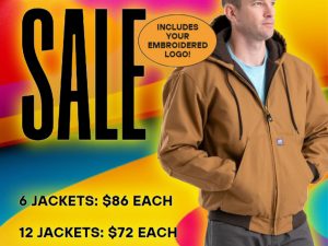 Berne Men's Heritage Hooded Jacket with your embroidered logo by 400 Ink