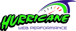 Hurricane Web Performance logo, 400 Ink proud partner